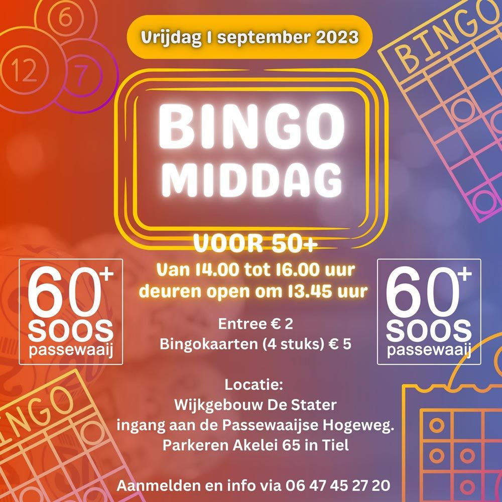 Bingo 1 september 2023