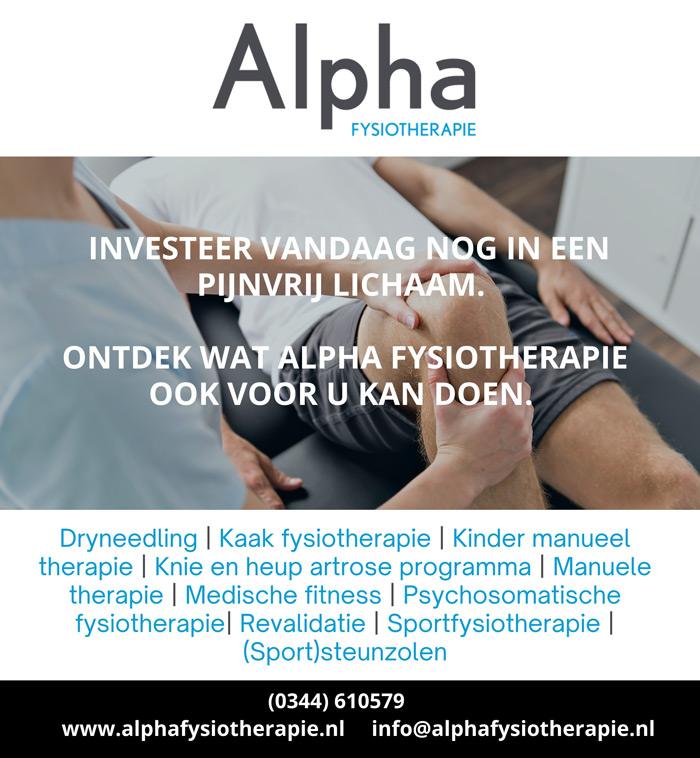 Sponsor Wijkvereniging Passewaaij | Alpha Fysiotherapie