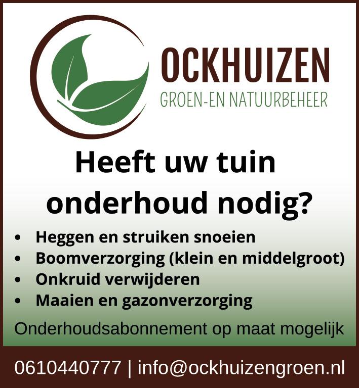 Sponsor | Ockhuizen Onderhoud en Natuurbeheer